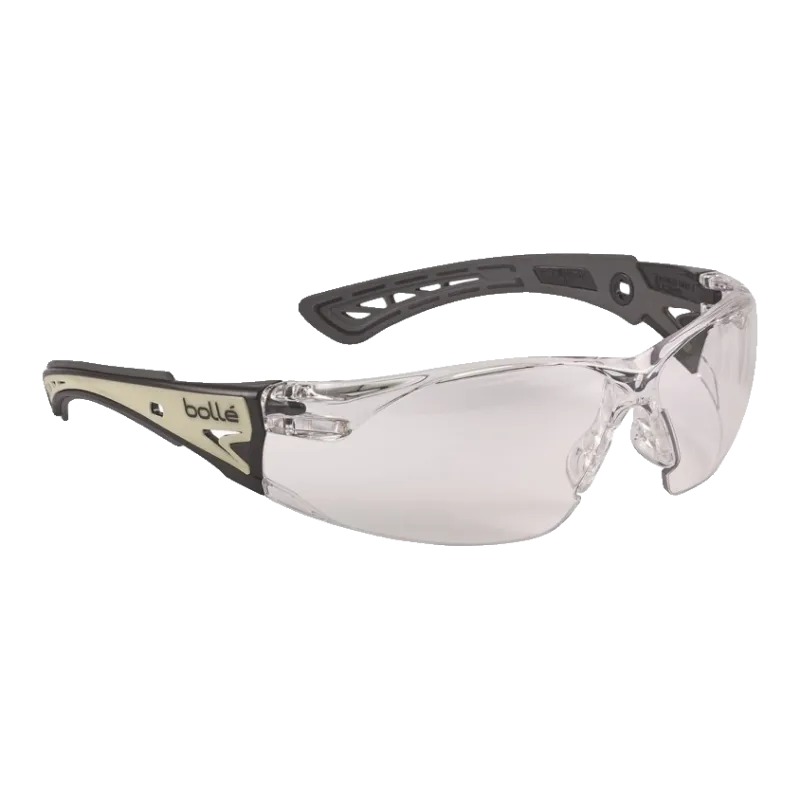 Bollé - Lunettes de protection RUSH+ Glow écran incolore - Branches phosphorescentes