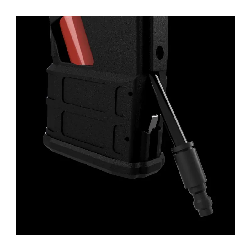 Rendu 3D du bas de l'adaptateur HPA AIRTAC pour TM MWS et de sa ligne, gros plan