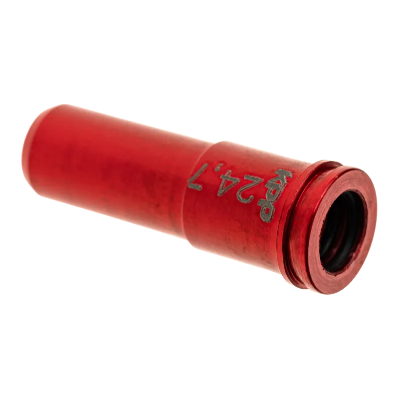 Nozzle KPP 24,70 mm rouge, vue arrière avec joint torique interne et marquage 24,7