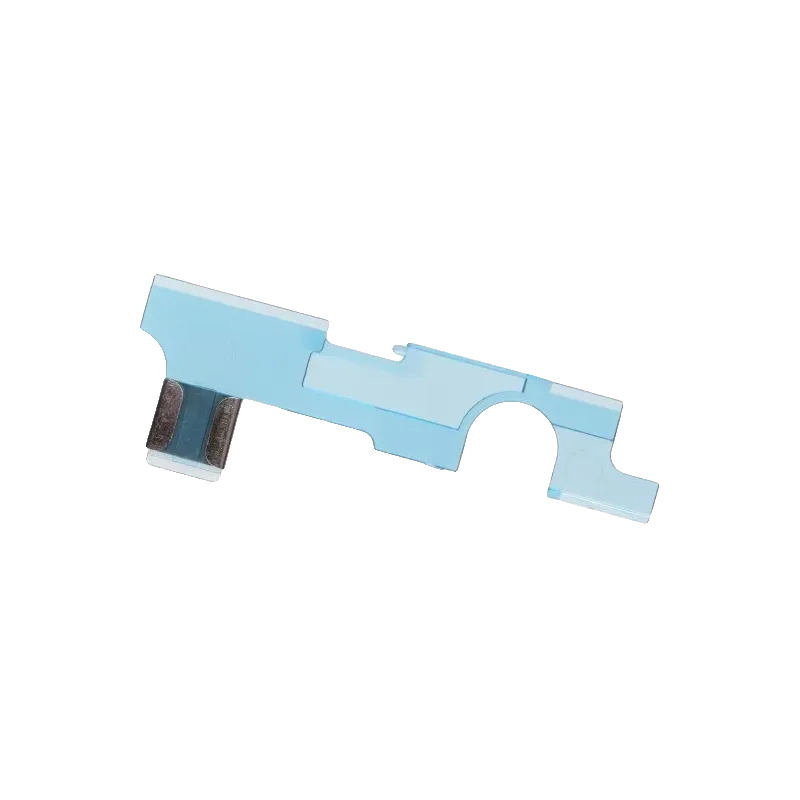 Selector plate anti-heat Point bleue pour gearbox V2 M4, face arrière et contacts métal