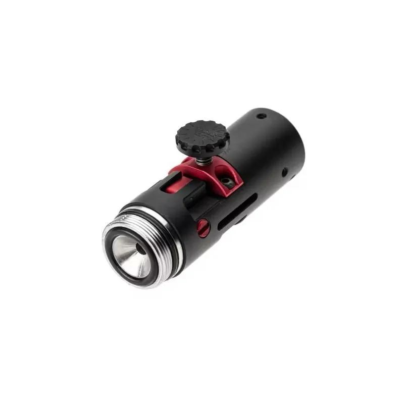 Bloc hop-up KPP pour VSR-10 avec molette TDC et pièce rouge, vue de dessus