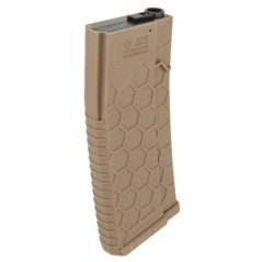 LANCER TACTICAL - Chargeur Mid-Cap Hexmag 120 billes - Tan