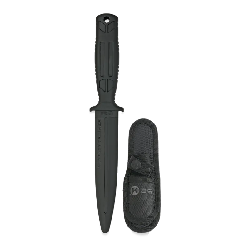 K25 - Couteau d'entraînement Cuchillo lame 16 cm - Noir