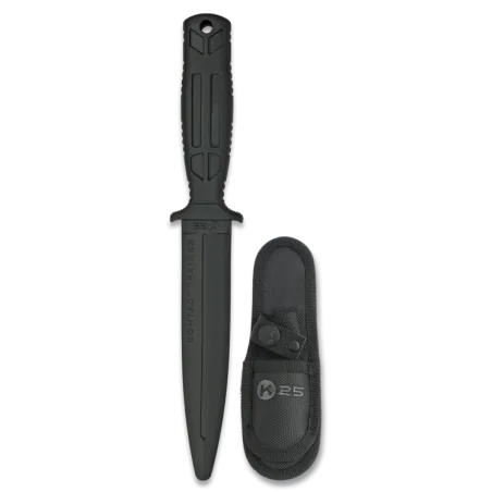 K25 - Couteau Cuchillo D'entraînement lame 16 cm - Noir