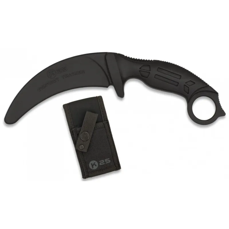 K25 - Couteau D'entraînement De Type Karambit - Noir