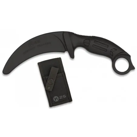 K25 - Couteau D'entraînement De Type Karambit - Noir