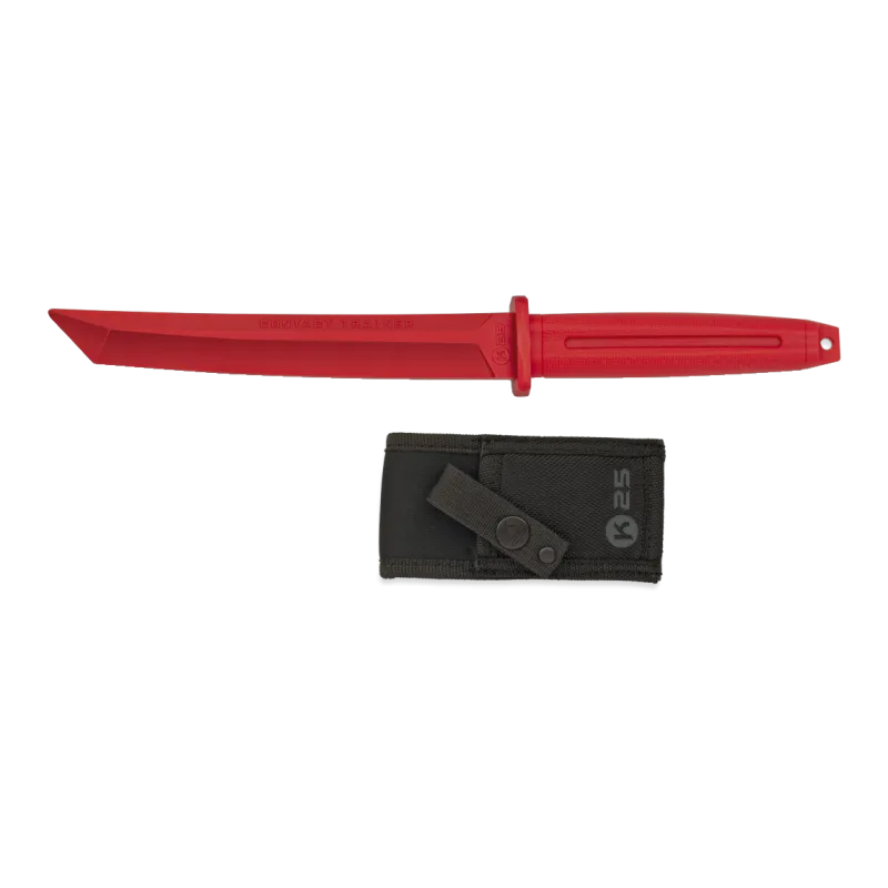 K25 - Couteau d'entraînement de type tanto - Rouge