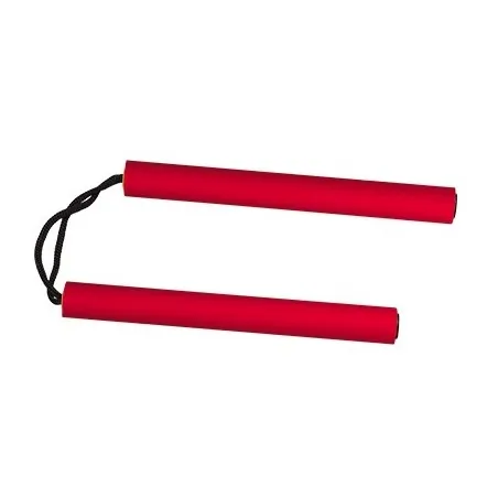 Nunchaku Entraînement Albainox Rouge 28cm | Mousse Sécurisé