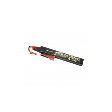 GENS - Batterie Lipo 7.4V 1500mAh 25C T-DEAN 2 Batons