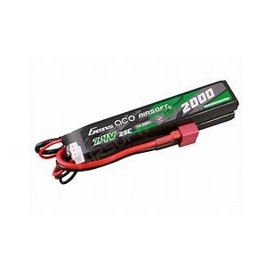 GENS - Batterie Lipo 7.4V 2000mAh 25C T-DEAN 2 Batons