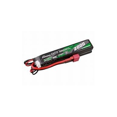 GENS - Batterie Lipo 7.4V 2000mAh 25C T-DEAN 2 Batons