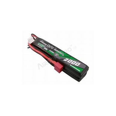 GENS - Batterie Lipo 7.4V 2000mAh 25C T-DEAN 2 Batons