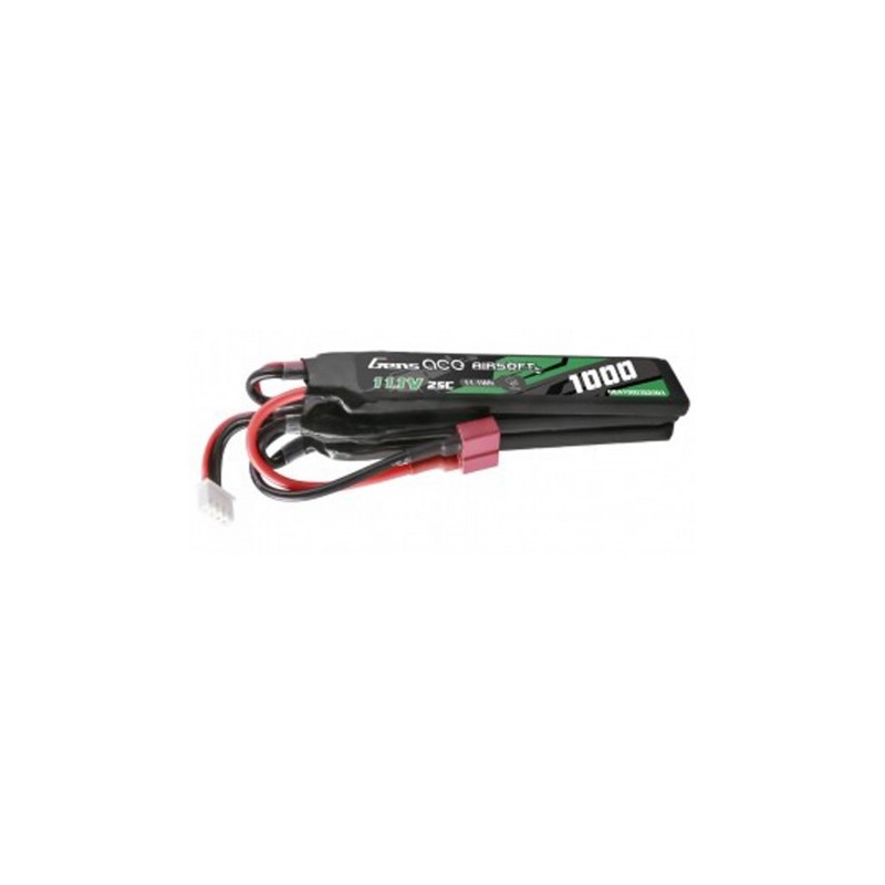 GENS - Batterie Lipo 11.1V 1000mAh 25C T-DEAN 3 Batons