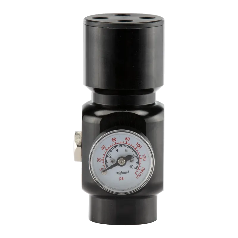 BO MANUFACTURE - Régulateur HPA 0-150 PSI Gen2 double sortie Oxygen - Noir