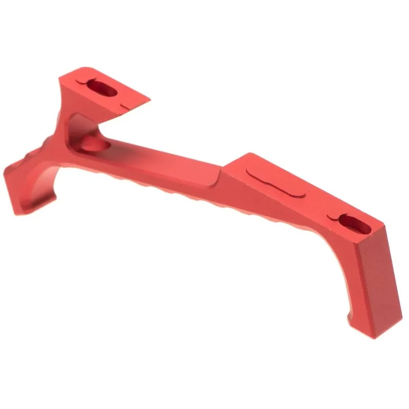 Poignée VP23 METAL rouge pour Keymod, vue de dessus