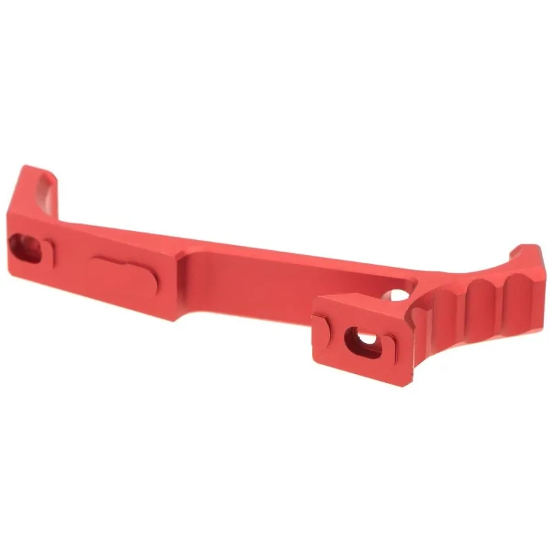 Poignée VP23 METAL rouge, vue de la face arrière avec ses fixations