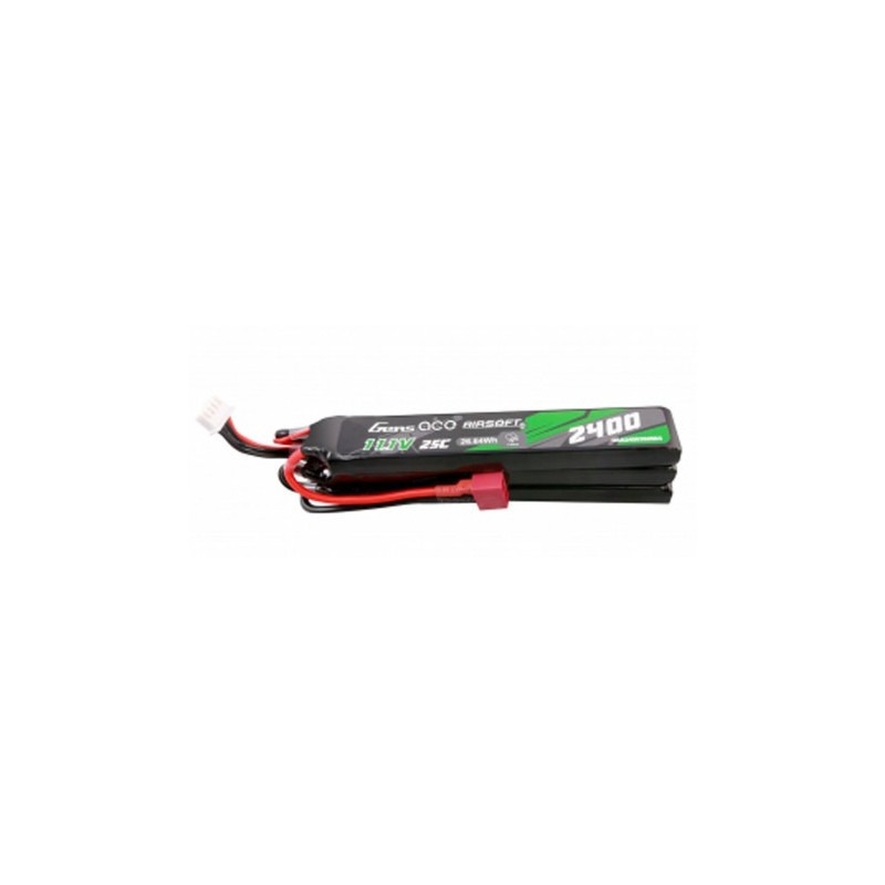 GENS - Batterie Lipo 11.1V 2400mAh 25C T-DEAN 3 Batons