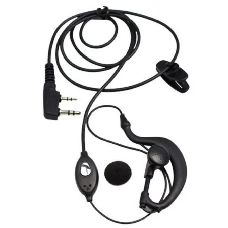 Baofeng - kit oreillette et micro PTT standard version - Noir