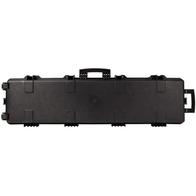 Mallette ASG XL noire vue de dos avec poignées et roulettes