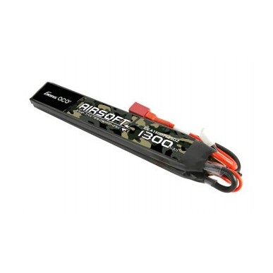 GENS - Batterie Lipo 7.4V 1300mAh 25C T-DEAN 2 Batons