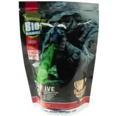 G&G Armament - Billes traçantes vertes Biodégradables 0.20g X 1000 bbs