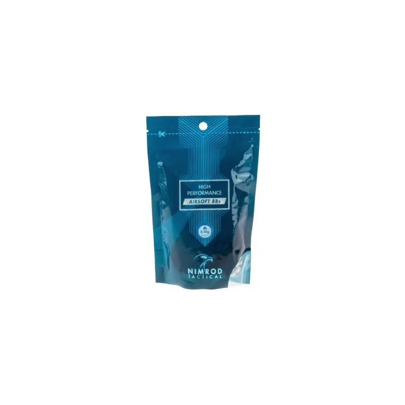 NIMROD TACTICAL - Billes blanches High Preformance 0.20g X 1000 Bbs NIMROD TACTICAL - Billes blanches High Preformance 0.20g X 1000 Bbs