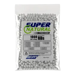 Geoffs - Billes blanches Biodégradables Super Natural Precision 0,36 g X 1000 billes