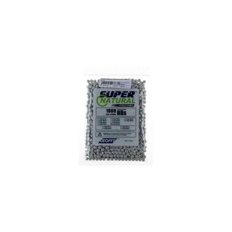 Billes Geoffs Bio Super Natural 0.40g X1000 | ZN-Airsoft