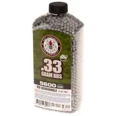 G&G Armament - Billes biodégradable Blanche 0.33g Précision 5600 Bbs