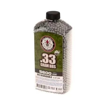 G&G Armament - Billes biodégradable Blanche 0.33g Précision 5600 Bbs