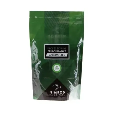 Billes Pro Nimrod 0.25g 4000 Bbs Blanches | ZN-Airsoft