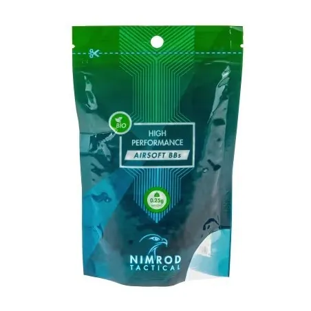 Performances Polyvalentes pour Toutes Situations Les billes Nimrod Tactical 0.25g représentent le poids de référence pour la maj