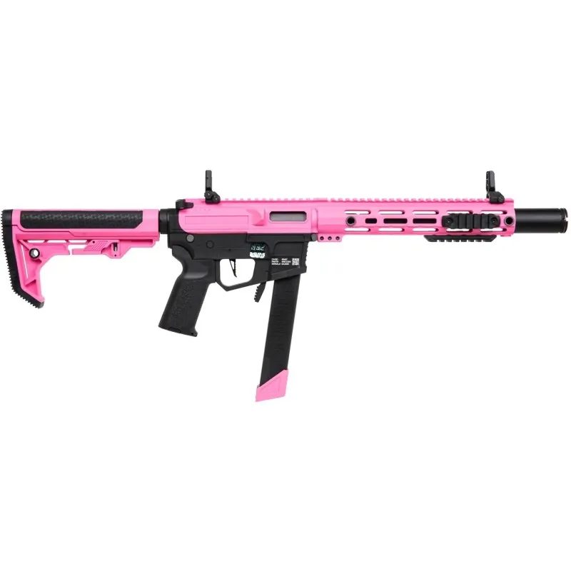 SA-FX02-ETU Specna Arms AEG détail garde-main rail Picatinny et canon externe Rose (Pink)