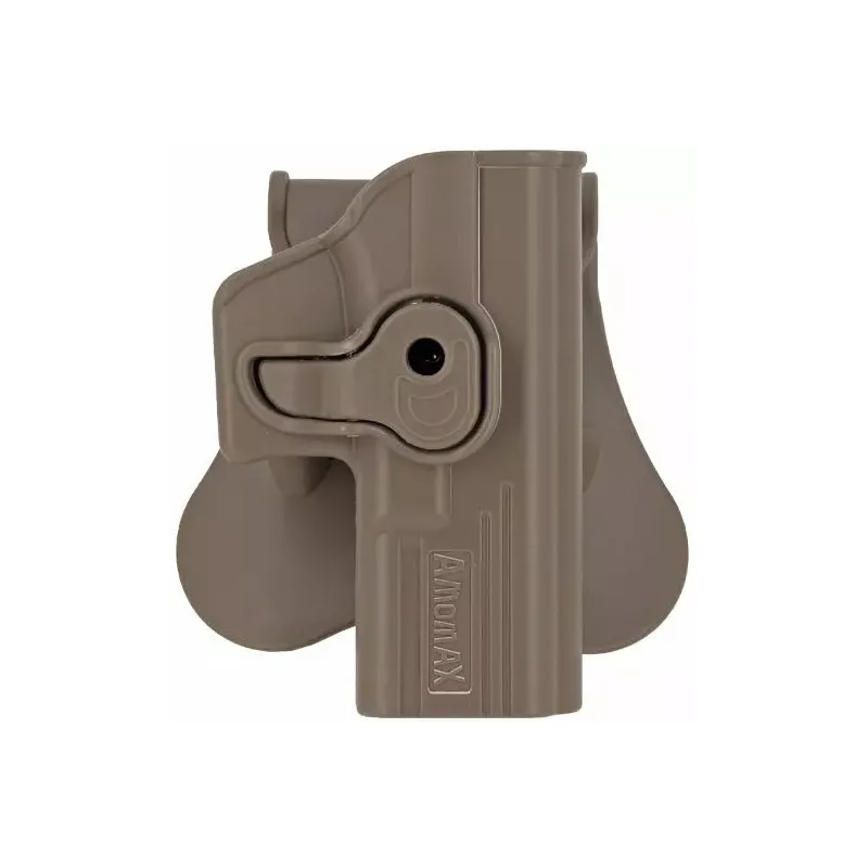 AMOMAX - Holster Rigide 360° pour Glock Tokyo Marui / Umarex / Cybergun - FDE