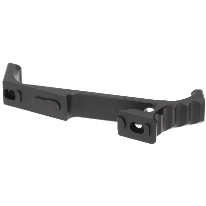 Poignée METAL VP23 Keymod noire, vue de profil des deux points de fixation