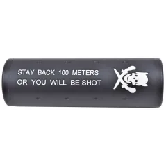 Big Dragon – Silencieux 100 mm Noir | Zn-Airsoft