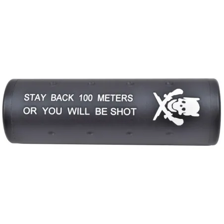 Big Dragon – Silencieux 100 mm Noir | Zn-Airsoft