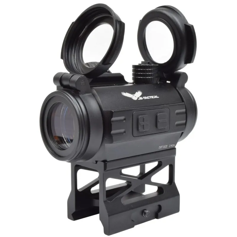 JS-TACTICAL - Viseur Point Rouge Avec Rehausse - Noir JS-TACTICAL - Viseur Point Rouge Avec Rehausse - Noir