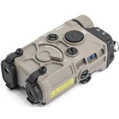 WADSN – Boîtier AN/PEQ Laser + Lampe LED – Tan | Zn-Airsoft