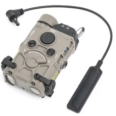 WADSN – Boîtier AN/PEQ Laser + Lampe LED – Tan | Zn-Airsoft