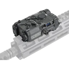 WADSN – Boîtier AN/PEQ Laser + Lampe LED – Noir | Zn-Airsoft