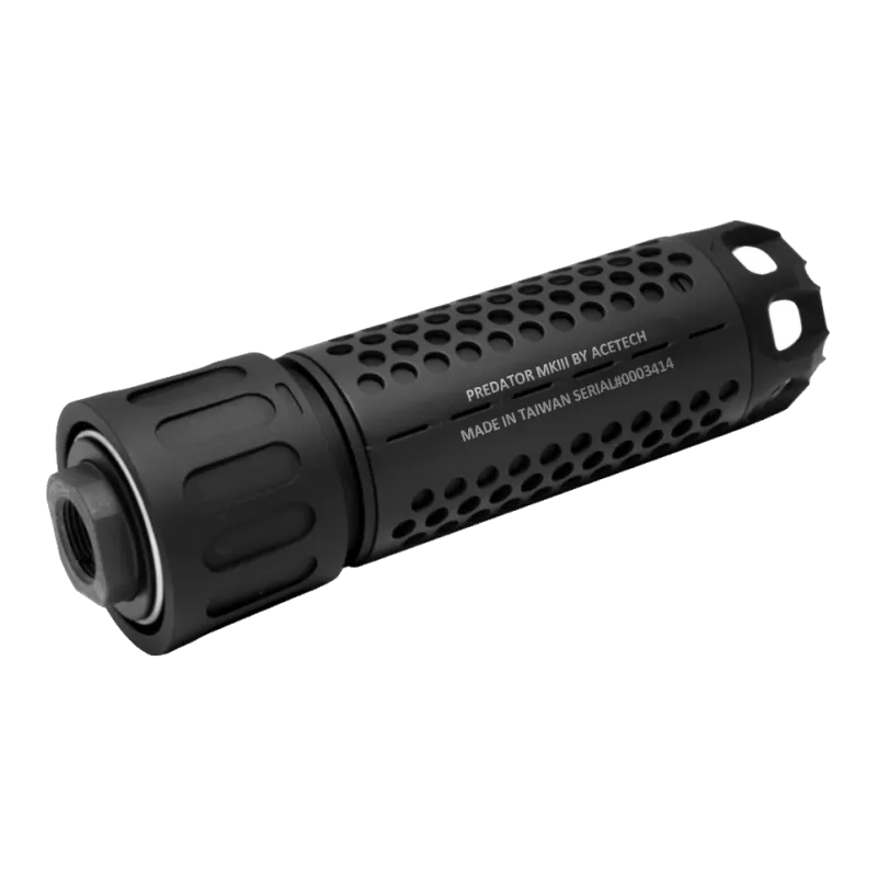 Traceur Acetech Predator MKIII noir, vue de trois quarts côté fixation
