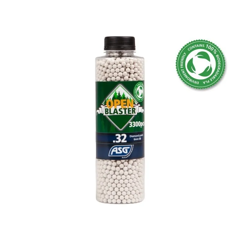 ASG - Billes Biodégradables Open Blaster 0.32g X 3300 bbs ASG - Billes Biodégradables Open Blaster 0.32g X 3300 bbs