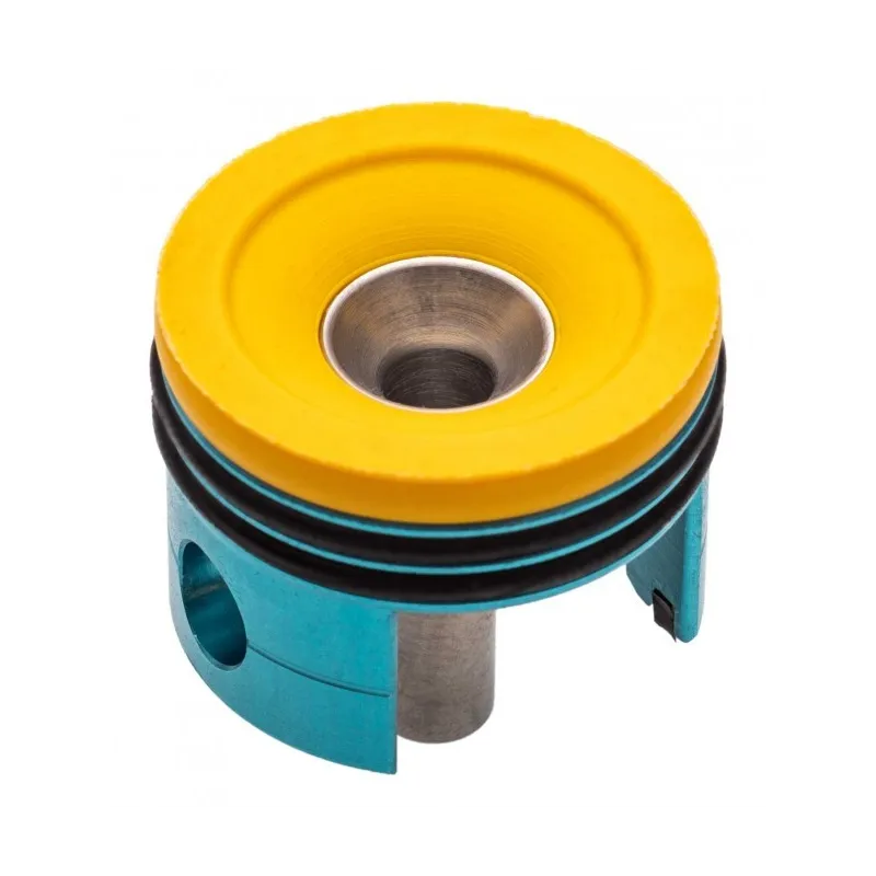 Tête de cylindre FPS Softair TC02C en ergal, butée UREPAN jaune vue de face
