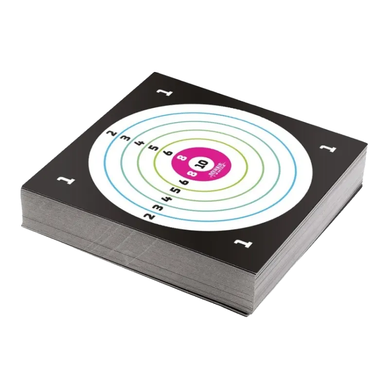 POWAIR - Cibles en carton 14 x 14 cm - Lot de 100