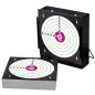 POWAIR - 1 porte cible en métal + 100 Cibles 14X14 en carton - Noir