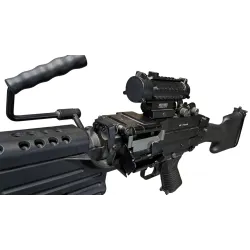 Réplique AEG M249 MK2 Full Metal A&K d'occasion avec lunette | ZN-Airsoft.fr