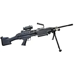 Réplique AEG M249 MK2 Full Metal A&K d'occasion avec lunette | ZN-Airsoft.fr