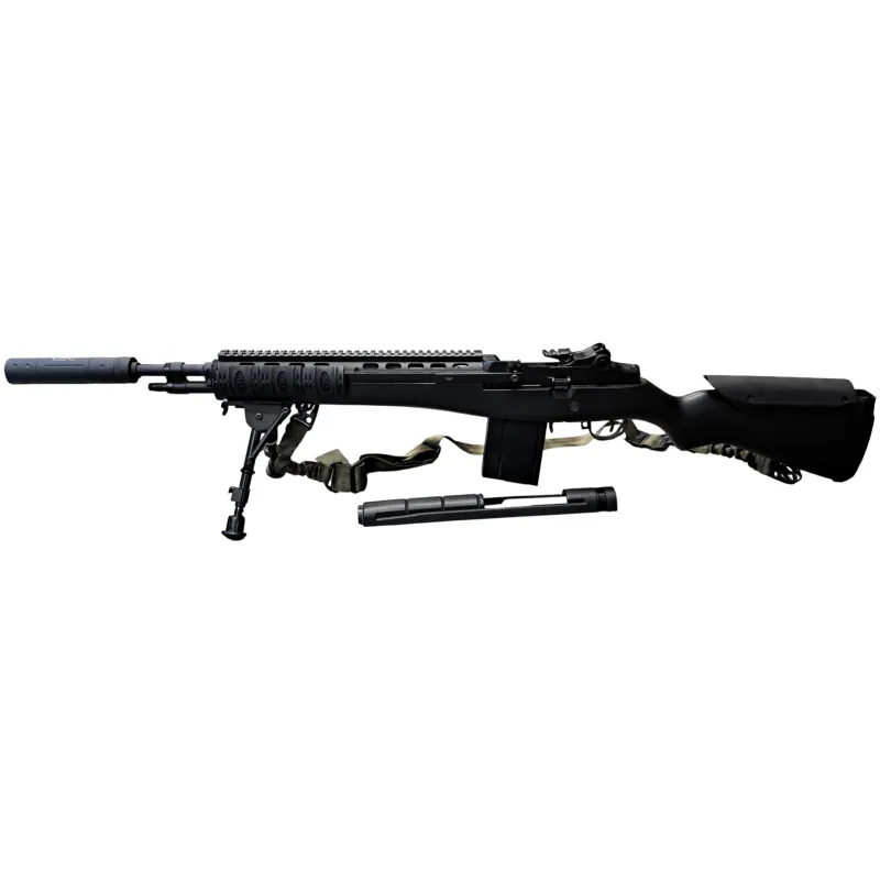 Occasion de la boutique - Réplique AEG Classic Army M14 Scout, bipied + silencieux  + sangle - Noir