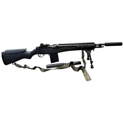 Occasion de la boutique - Réplique AEG Classic Army M14 Scout, bipied + silencieux  + sangle - Noir